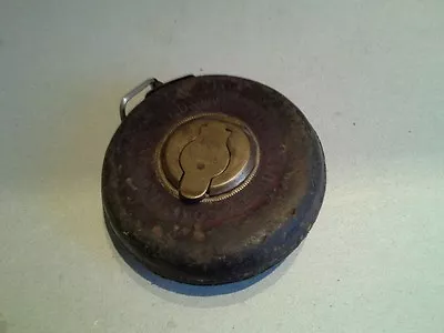 £9.99 • Buy JOHN RABONE 33m LEATHER CASED  MEASURING TAPE WITH BRASS WINDING No.415(ANTIQUE)