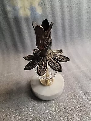 Vintage Australia Flower Candle Holder With Marble Base • $14.87