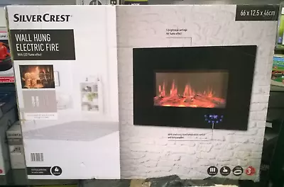 Silvercrest Wall Hung LED Electric Fire • £99