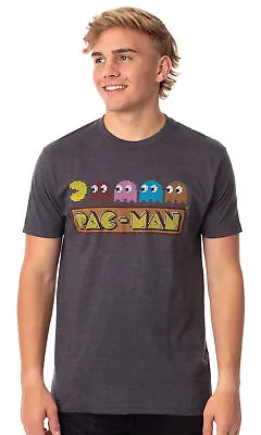 Pac-Man Men's Women's Vintage Licensed Logo Ghosts Graphic T-Shirt New • $14.95