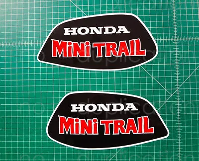 1972 - 76' Mini Trail Z50 RED 2pc Tank Decal Stickers Graphic Adhesives Minibike • $22.99