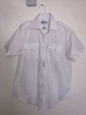 The Aviator By Van Heusen Pilot’s Shirt Size 14-S/S White Short Sleeve NWT • $37.94