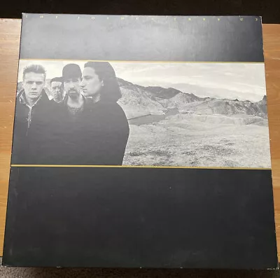 U2 The Joshua Tree LP Island Records 90581-1 1987 Vinyl Record W/ Poster Vintage • $89.99