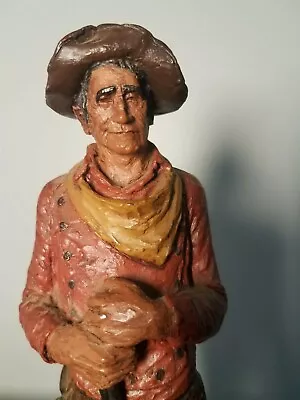 Michael Garman Studios Sculpture: Cowboy - Hand Painted/Signed - Great Condition • $100