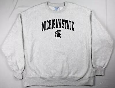 Michigan State Spartans Champion Reverse Weave Pullover Crewneck Sweatshirt 2XL • $19.99