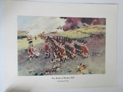 1898 Howard Pyle  The Battle Of Bunker Hill  Vintage Print 17  X 13  • $19.99