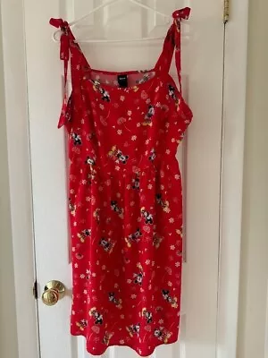 Disney Mickey Mouse Sundress Women's Large TOO CUTE! EUC • $25