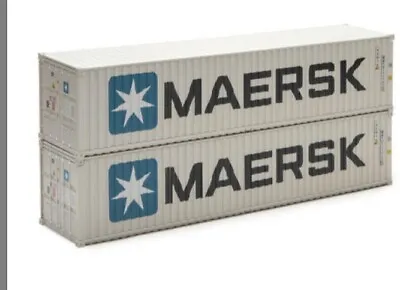  Maersk 40-Foot Shipping Freight Container 1:48 Scale O Gauge  • $36.79