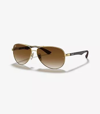 Ray Ban Sunglasses Rb8313 Carbon Fibre Gold • $145