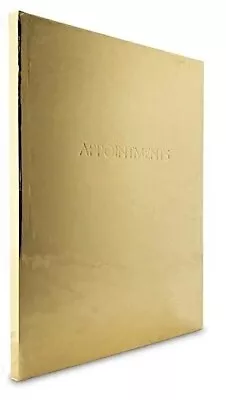 £13.99 • Buy Hourly Daily Planner Appointment Book A4 Undated Gold Salon Tattoo Beauty Hair
