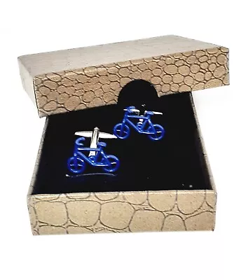£9.95 • Buy Bike Bicycles Cycling Cyclists Cufflinks Men's Dads Fathers Day +Box 184