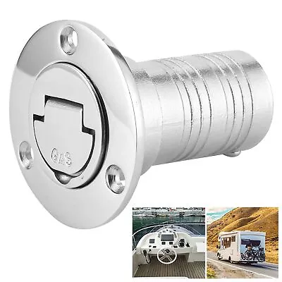 Marine Fuel Deck Fill Filler W/ Keyless Lid 316 Stainless Steel Hardware For • $32.31