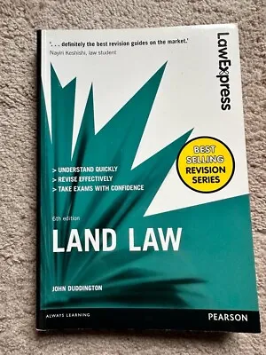 Law Express: Land Law: Uk Edition (Law Express) By Duddington John • £2.50