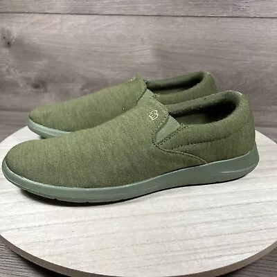 Merinos Slip On Shoes Green Merino Wool Lightweight Comfort Womens Size 9 • $49.99