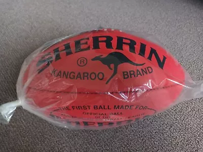 SHERRIN Kangaroo Brand Genuine Australian Leather Size5 Red Elite Game Ball BNWT • $169.99