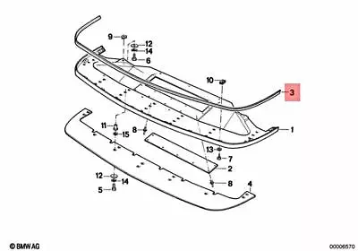 Genuine BMW Gasket M3 CMS E30 Gr.A/DTM Gr.N Coupe 51112233051 • $37.50