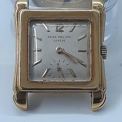 Vintage Rare Patek Philippe Square 30 X 35 Mm 18K Yellow Gold Manual Watch 2528 • $11500