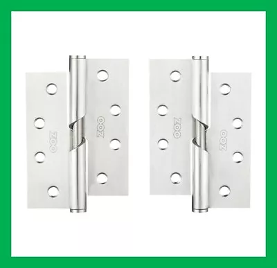 External Door 4  ZOO Rising Butt Hinge Pair Left & Right Handed Stainless Steel • £5.75