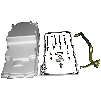 For GM LS Retro Oil Pan Low Profile LS1 LS2 4.8 5.3 Aluminum Pick Up And Gasket • $124.21
