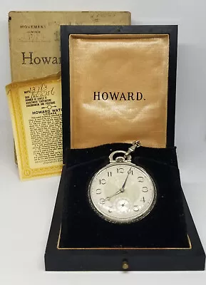 FAPW195 1924 G.F. E. Howard P/W Gr Series 12 Sz 10s 17 J W/Original Box. • $659.99