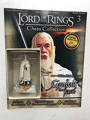 £13.99 • Buy Lord Of The Rings Chess Collection 3 Gandalf Eaglemoss Figure White Bishop + Mag