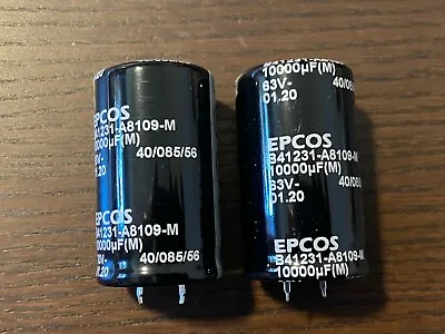 2 Replacement Main Filter Capacitors Marantz PM700 Epcos 10000 Uf 63v 30mm • $20