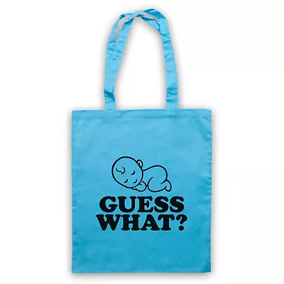 £16.99 • Buy Guess What? Baby Pregnant Reveal New Mum Maternity Shoulder Tote Shop Bag