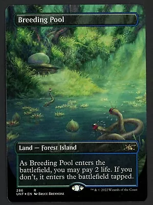 ***FOIL Borderless Breeding Pool*** MTG Unfinity Magic Kid Icarus • $10.50