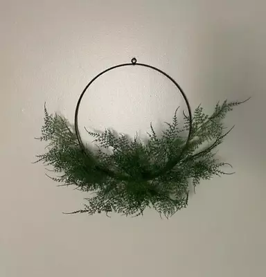 New - Lot Of 2 - Hearth And Hand Magnolia 18   Faux Fern Wire Wreath • $9.99