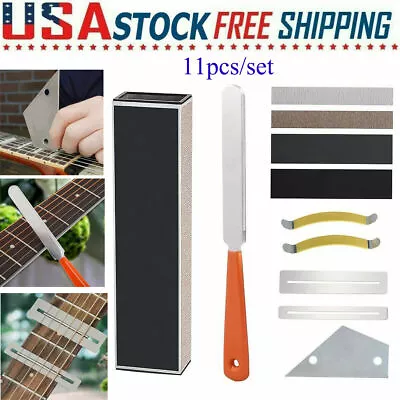 $14.49 • Buy 11X Guitar Fingerboard Luthier Tool Guitar Fret Crowning File Fret Leveling Beam