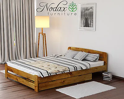 *NODAX* New Wooden Pine 4ft Small Double Bedframe/Select Underbed Storage - ONE • £431.99