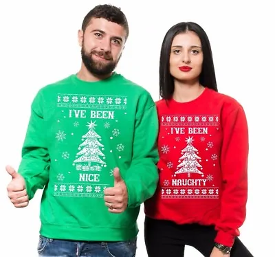 Ugly Christmas Sweater Couple Matching Sweatshirts Christmas Party Sweaters • $47.99