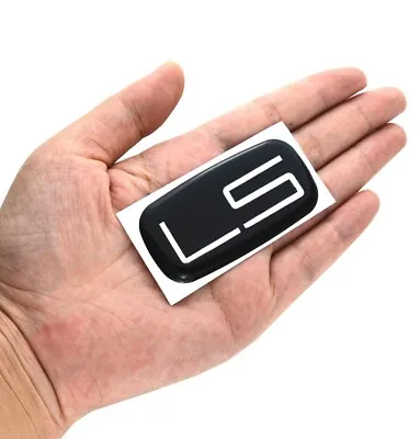 1pc LS EMBLEM Badge Sticker Decal For 99-07 Silverado Suburban Silver/Black • $8.37