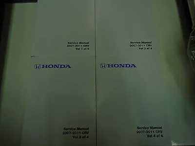 2007 2008 2009 2010 2011 Honda CR-V CRV Service Shop Repair Manual Set NEW • $350