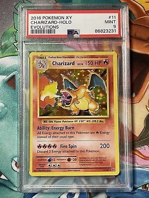 2016 Pokemon XY Evolutions Charizard Holo 11/108 - PSA 9 MINT • $94.99