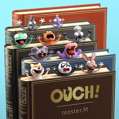 £6.33 • Buy Seal Octopus Cartoon Animal Style 3D Bookmarks School Supplies Book Markers