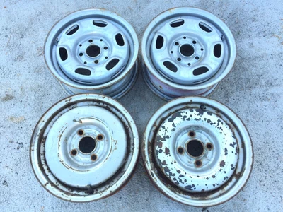 $296.35 • Buy VW Steel Rims (4) 13X5.5 75-98 Mk1 Mk2 Mk3 Golf Jetta Rabbit GTI Pickup