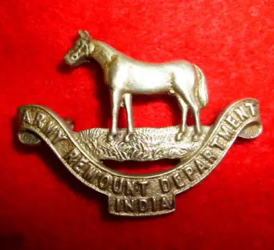 Scarce Indian Army Badge - Army Remount Department India Cap Badge • $47.83