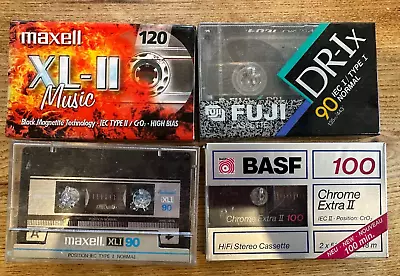 X4 Unused Cassette Tapes - 2x C90 1x C100 And 1x C120 • £1.20