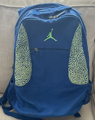 Michael Jordan 23 Backpack Blue Mens Bag Pack 5M353 Sports Basketball StylSchool • $27