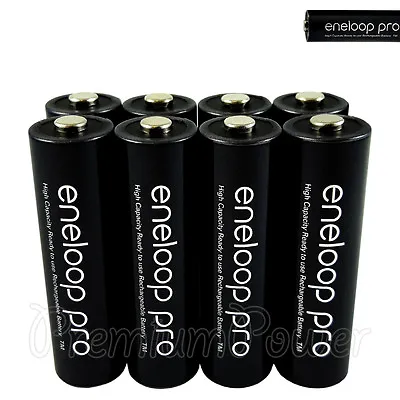 £63.86 • Buy 8 X Panasonic Eneloop PRO AA Batteries Rechargeable 2500mAh Ni-MH High Capacity