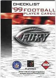 A7941- 1999 Collector's Edge Fury FB 1-200 +Rookies -You Pick- 15+ FREE US SHIP • $0.99