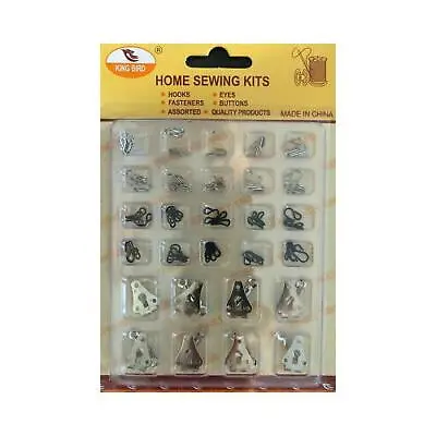 £3.99 • Buy Sew On Trouser Hooks And Bars For Trousers Or Skirts Pans Fastener Replacement