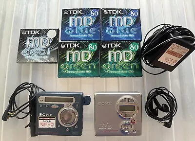 Sony MZ-R410 MiniDisc Player & Sony MZ 700 • £40