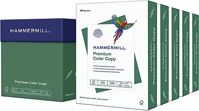 Hammermill Printer Paper Premium Color 28 Lb Copy Paper 8.5 X 11 - 5 Ream (25 • $79.99