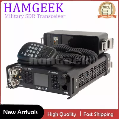 HAMGEEK PMR-171 100KHz-2GHz 20W Military Radio SDR Transceiver VHF UHF HF CW AM • $704.50