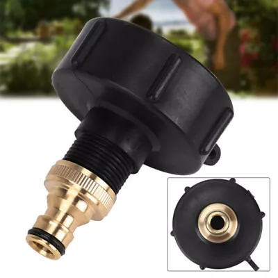 1000L 3/4  IBC Outlet Tap Adapter Tank Rain Water Container Fitting Connector UK • £8.24