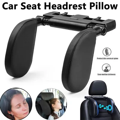 Car Headrest Pillow Adjustable Seat Head Neck Support For Kids Adults Sleeping • £16.99