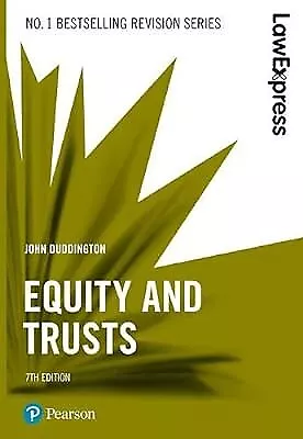 Law Express: Equity And Trusts 7th Edition Duddington John Used; Good Book • £2.81