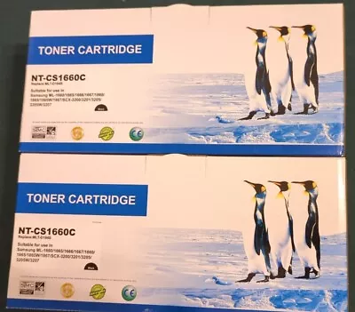 Lot Of 2 Replace Printer Toner Cartridge MLT-D104S NT-CS1660C Samsung ML-1660 • $24.99